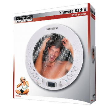 HAV-SR40 Am / fm doucheradio met spiegel Verpakking foto